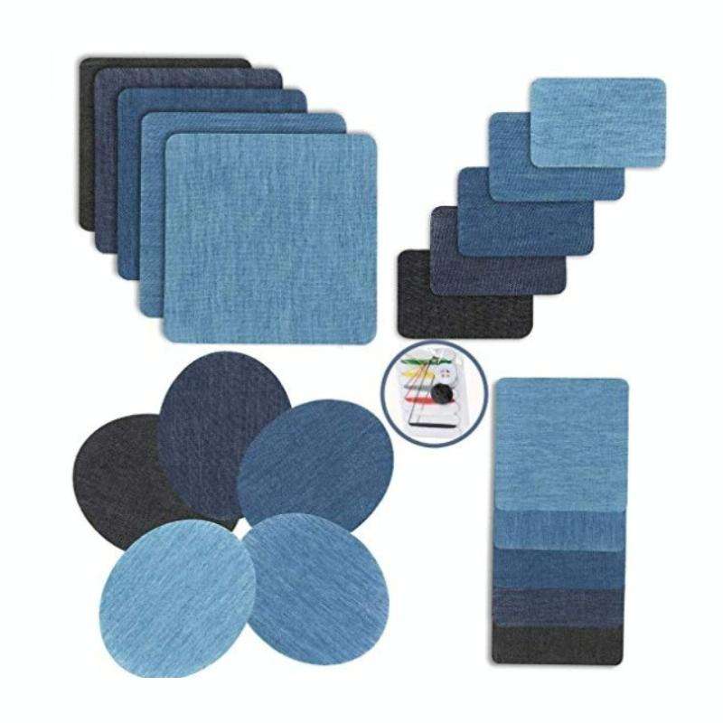 20pcs/set Jumper Shirt Elbow Knee Repair Patch Denim Cutting Patch