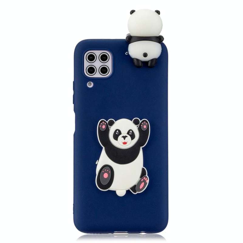 For Huawei P40 Lite Shockproof 3D Lying Cartoon TPU Protective Case(Panda)