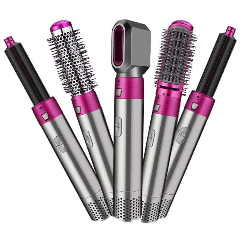5 In 1 Hot Air Comb Automatic Curling Iron Square Model Hair Styling Comb Curling And Straighteni...