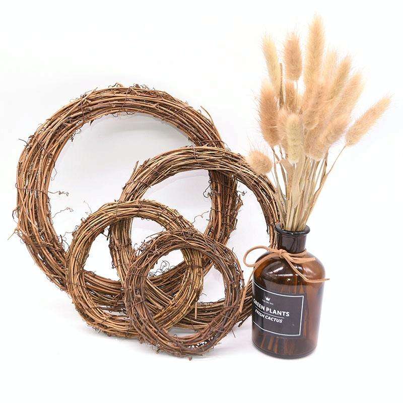 2 PCS Tree Vine Christmas Wreath DIY Rattan Garden Decoration Rattan Window Decoration, Size:30CM