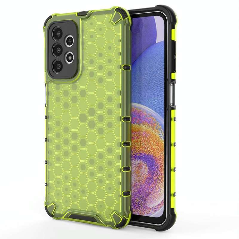 For Samsung Galaxy A23 Shockproof Honeycomb PC + TPU Protective Case(Green)