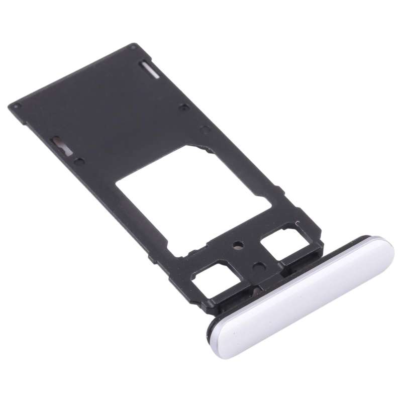 SIM Card Tray + SIM Card Tray / Micro SD Card Tray for Sony Xperia 1 / Xperia XZ4 (Silver)