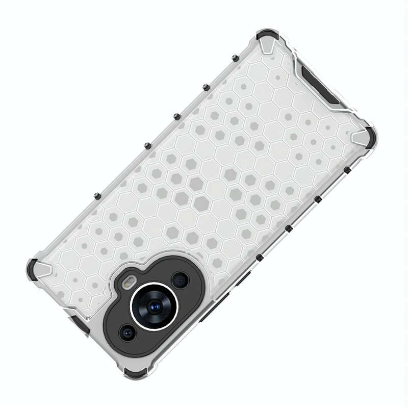 For Huawei nova 11 Pro 4G Shockproof Honeycomb Phone Case(White)