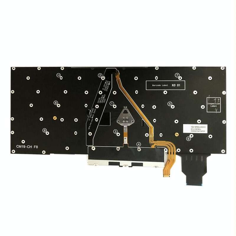 For Lenovo ThinkPad X1 Yoga 4th Gen 20QF US Version Backlight Laptop Keyboard with Touchpad Butto...
