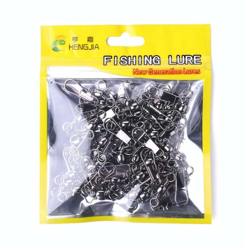 HENGJIA SS007 50pcs/bag B-pin Connector 8 Shape Swivel Loop Accessories, Specification: 6+3B (41mm)