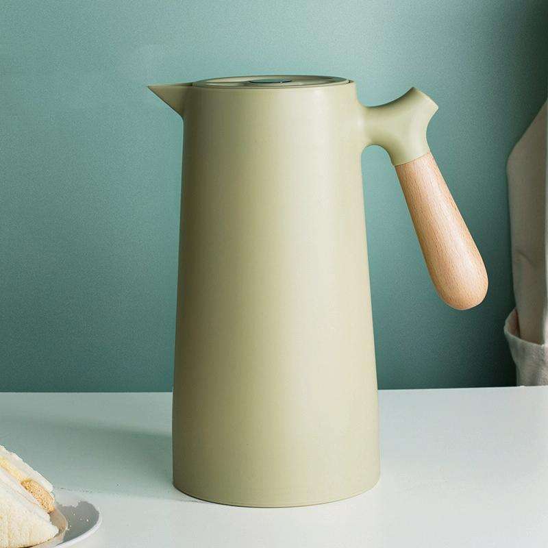 1297 Household Large-Capacity Glass Insulation Kettle(Green)
