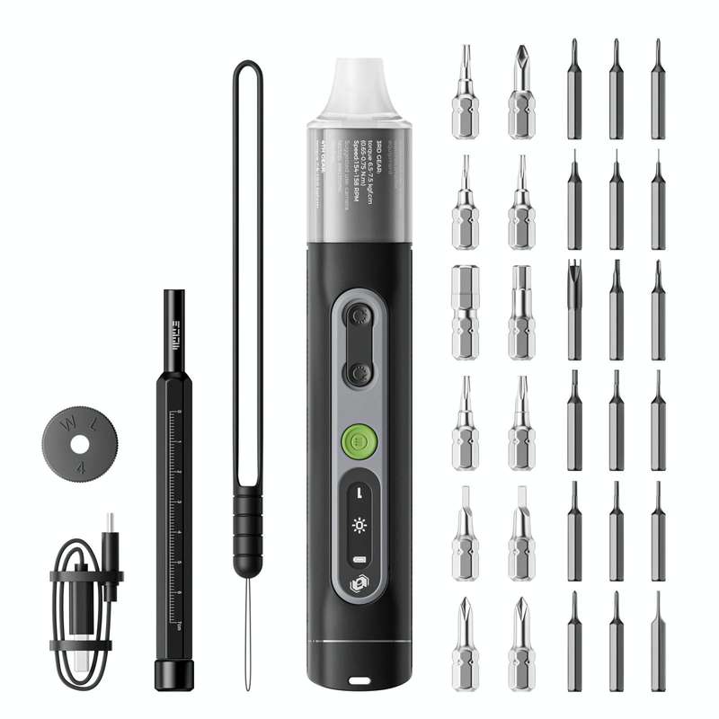 JAKEMY JM-8196 35 in 1 Dual Dynamics Precision Electric Screwdriver Set with Adaptive Torque / Tr...