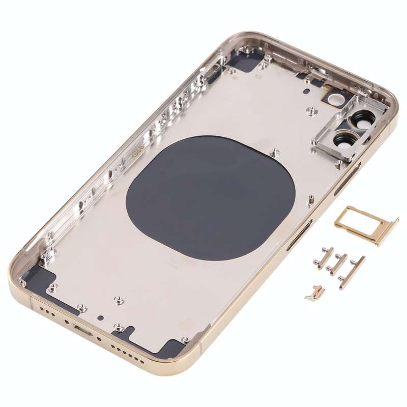 Back Housing Cover with Appearance Imitation of iP13 Pro for iPhone X(Gold)