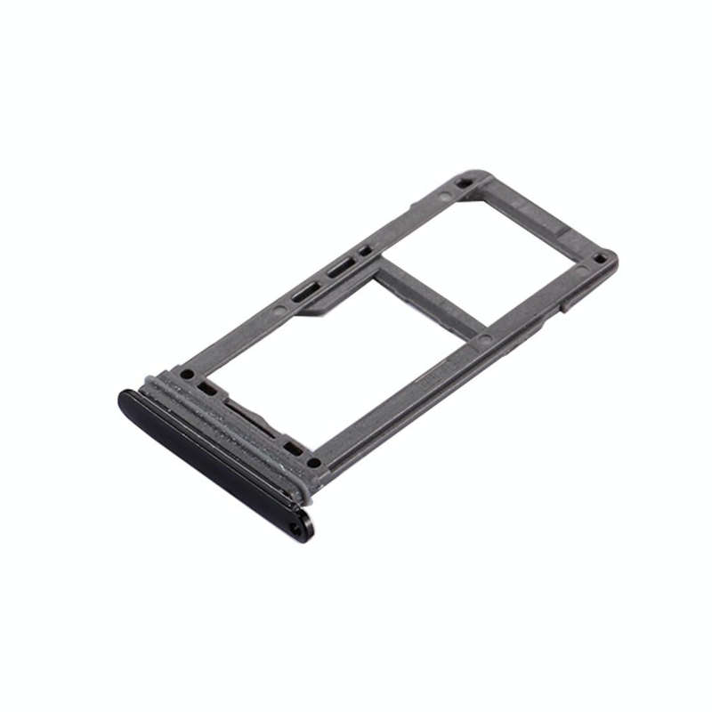 For Galaxy S8 SIM Card Tray + Micro SD Tray (Black)