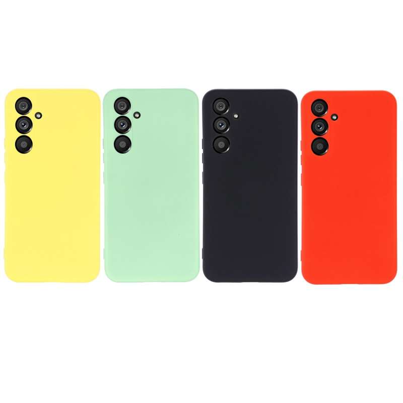 For Samsung Galaxy A54 5G Color Liquid Silicone Phone Case(Black)