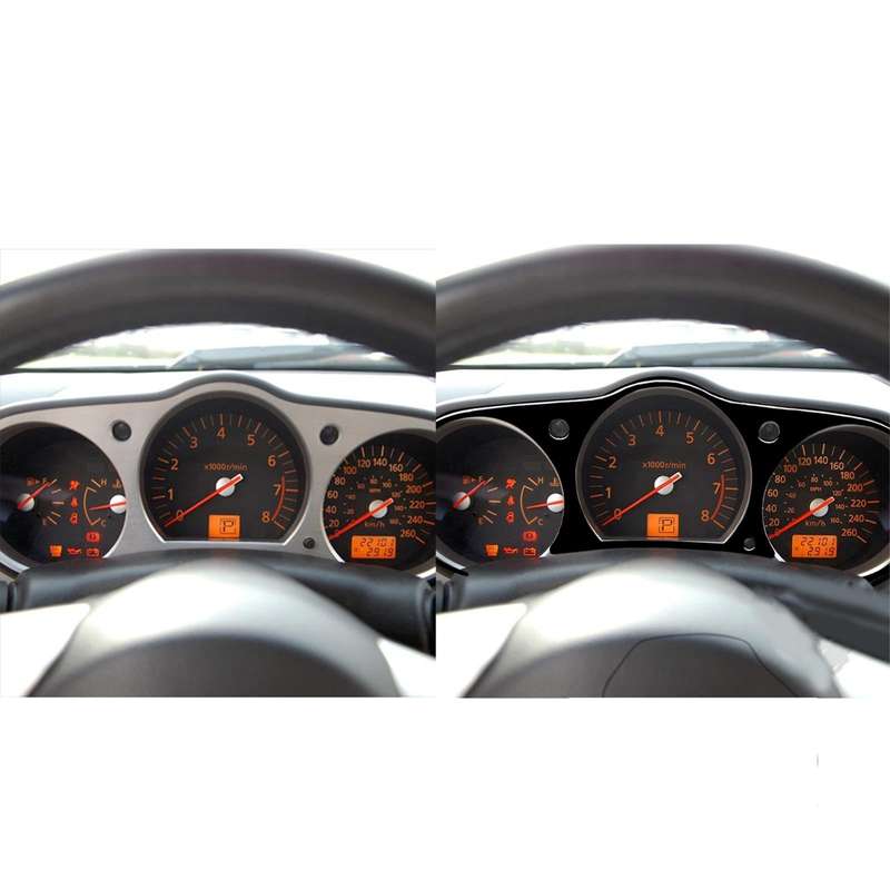 For Nissan 350Z 2003-2009 Car Speedometer Surround Decorative Stickers, Left and Right Drive Univ...