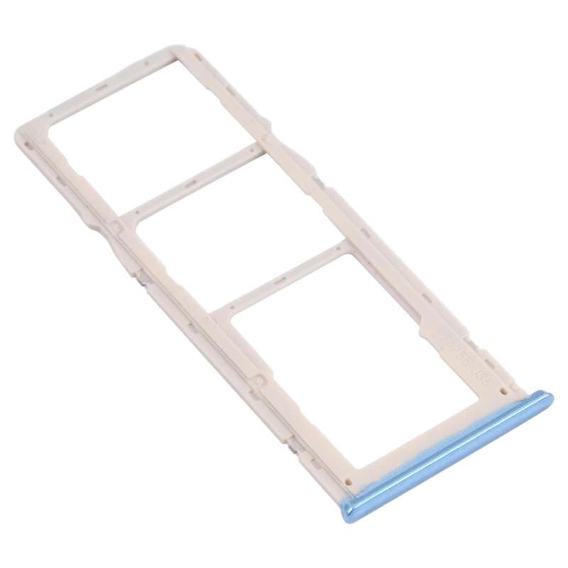 For OPPO A35 CPH2179  SIM Card Tray + SIM Card Tray + Micro SD Card Tray (Blue)