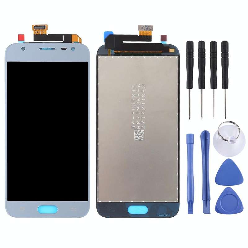 Original LCD Screen for Galaxy J3 (2017), J330F/DS, J330G/DS with Digitizer Full Assembly (Blue)