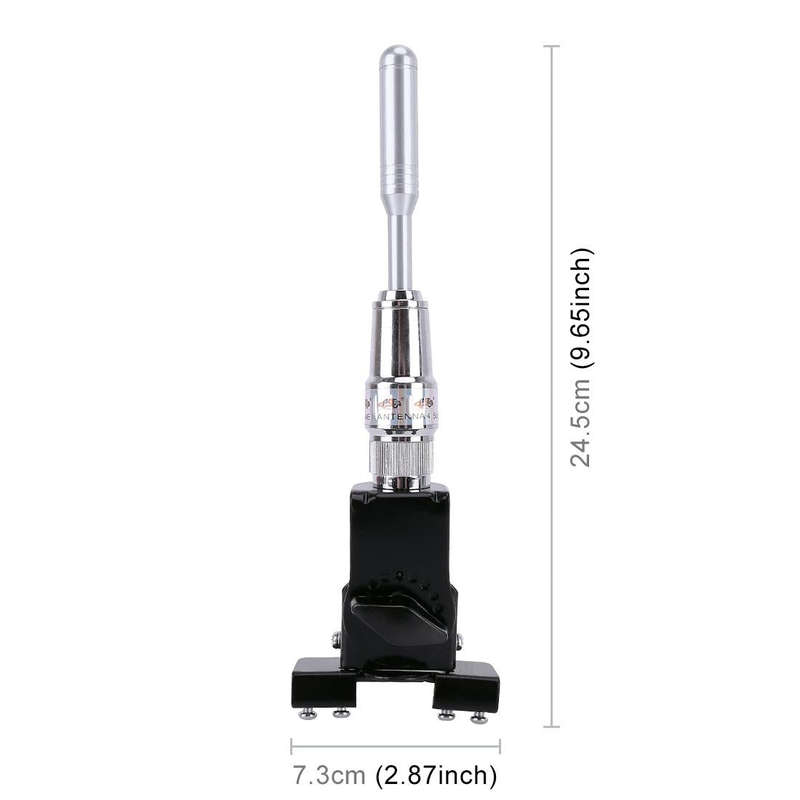 PS-401 Modified Car Antenna Aerial, Size: 24.5cm x 7.3cm (Silver)