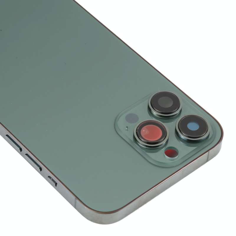 For iPhone 13 Pro Max Battery Back Cover with Side Keys & Card Tray & Power + Volume Flex Cable &...
