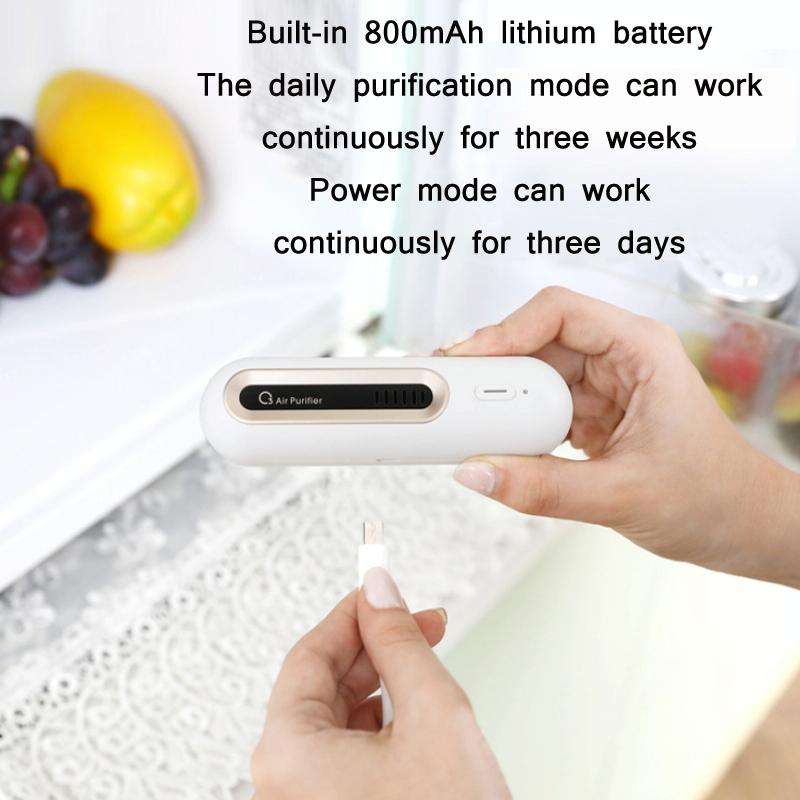 M9 Mini Ozone Sterilizer Home Refrigerator Deodorizer(White)