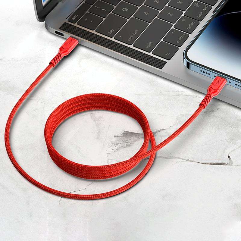 hoco X59 Victory PD 20W USB-C / Type-C to 8 Pin Charging Data Dable, Length:1m(Blue)