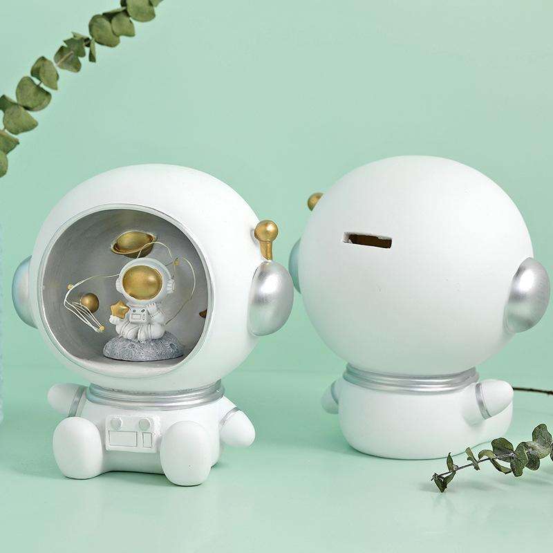 Astronaut Star Lights Ornaments Home Resin Night Light(Daylight Helmet)