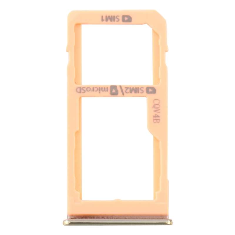 For Samsung Galaxy M40 SM-M405 SIM Card Tray + SIM Card Tray / Micro SD Card Tray (Orange)