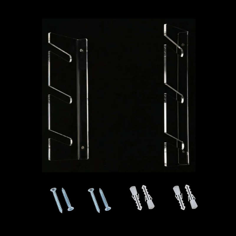 YX076 Wall Mount Four Wheel Skateboard Storage Bracket(Transparent)
