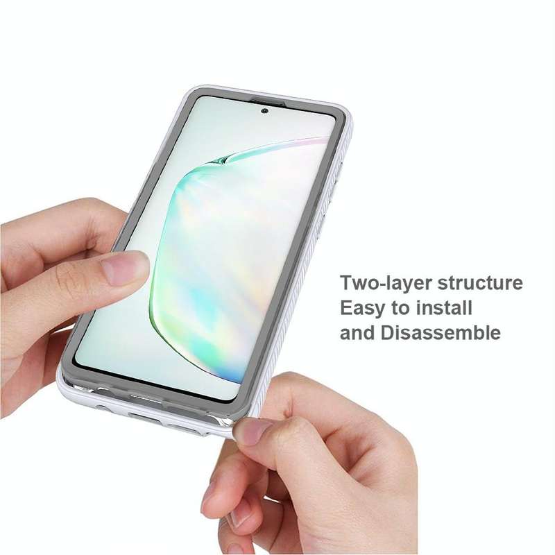 For Samsung Galaxy Note 10 Lite Starry Sky Solid Color Series Shockproof PC + TPU Protective Case...
