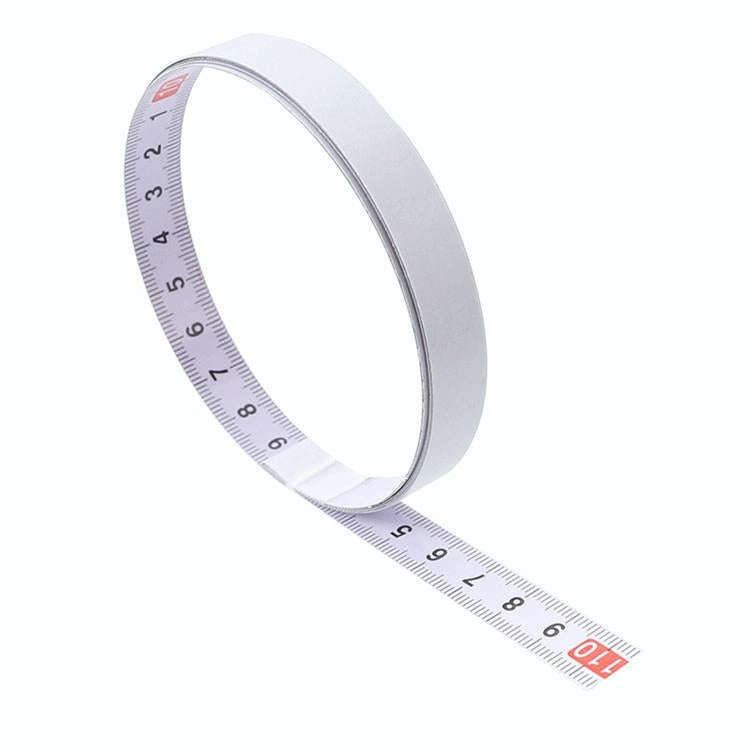 5m Sticky Scale Steel Ruler with Glue Scale Tape Measure Self-adhesive Ruler, Specification:Middl...