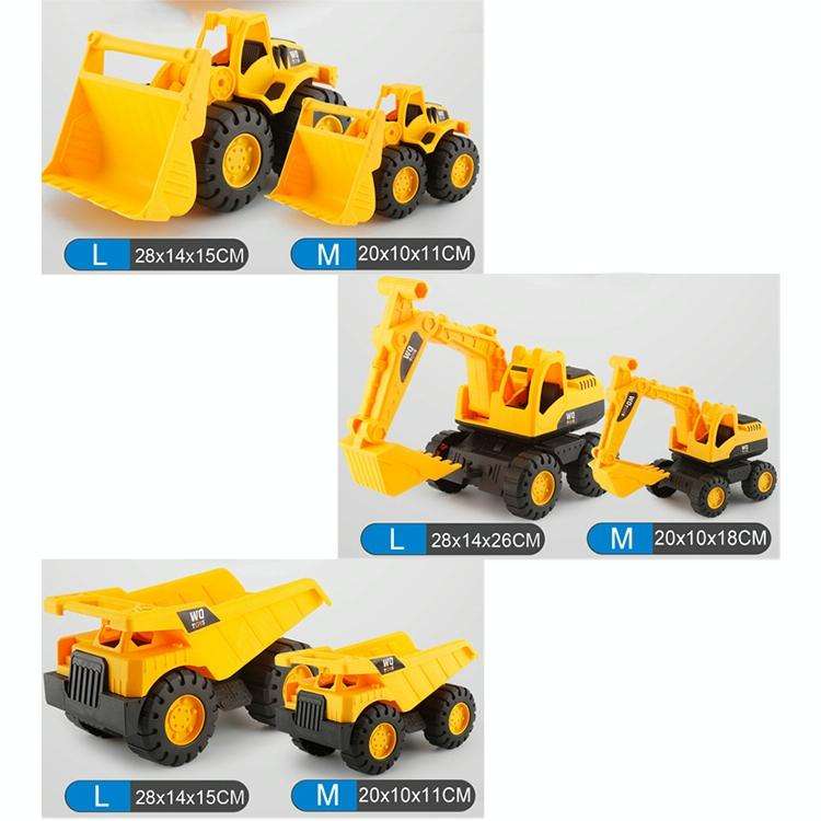 3 PSC / Set Children Simulation Drop-resistant Excavation Engineering Vehicle Toy Set, Random Sty...
