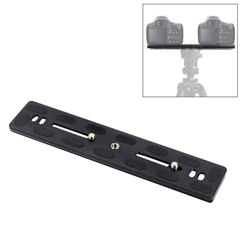 PULUZ 200mm Length PU-200 Aluminum-magnesium Alloy Quick Release Plate QR Clamp for Benro B3 / J2...