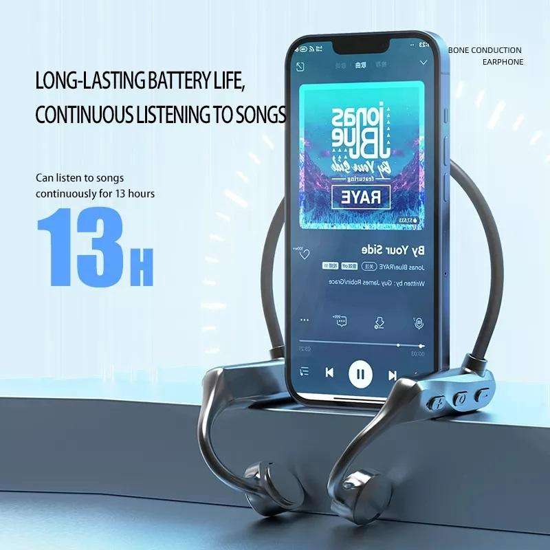 K69 Bluetooth Headset Sound Conduction Binoconic Business Sports Earphone(Pink)