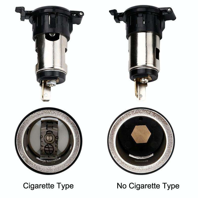 2 PCS Car Modified Cigarette Lighter Car Charging Power Socket No Cigarette Type (with 15cm Line)