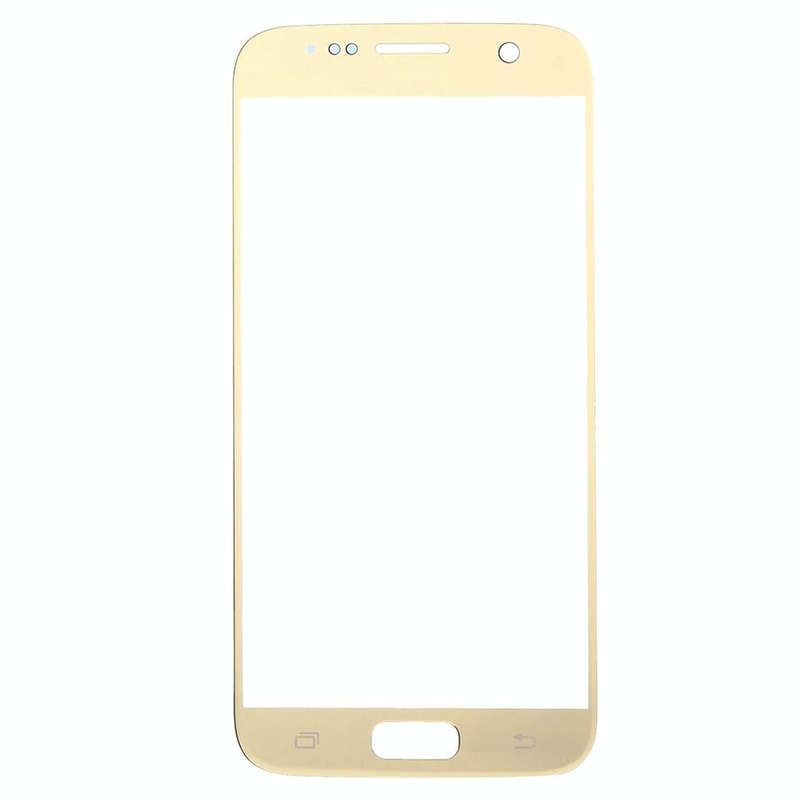 For Samsung Galaxy S7 / G930 10pcs Front Screen Outer Glass Lens (Gold)