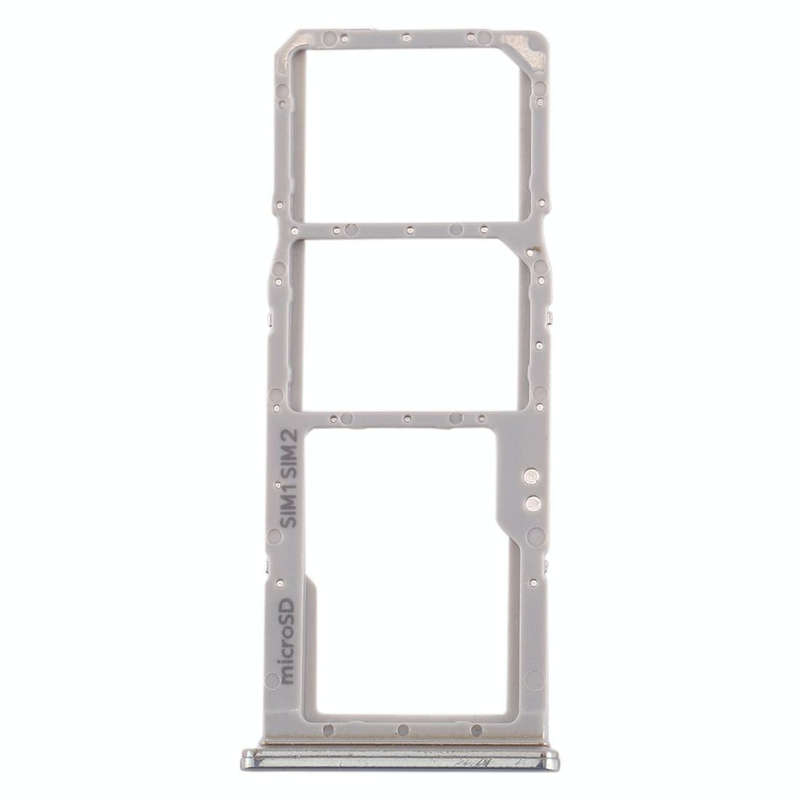 For Galaxy A70 SIM Card Tray + SIM Card Tray + Micro SD Card Tray (Grey)