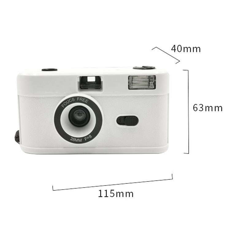 R2-FILM Retro Manual Reusable Film Camera for Children without Film(Black+White)