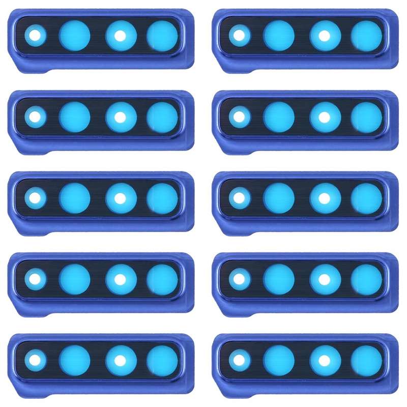 For Galaxy A9 (2018) A920F/DS 10pcs Camera Lens Cover (Blue)