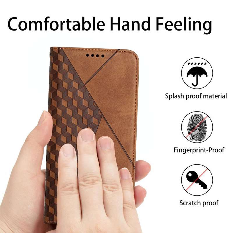 For Samsung Galaxy A33 5G Skin Feel Magnetic Leather Phone Case(Brown)