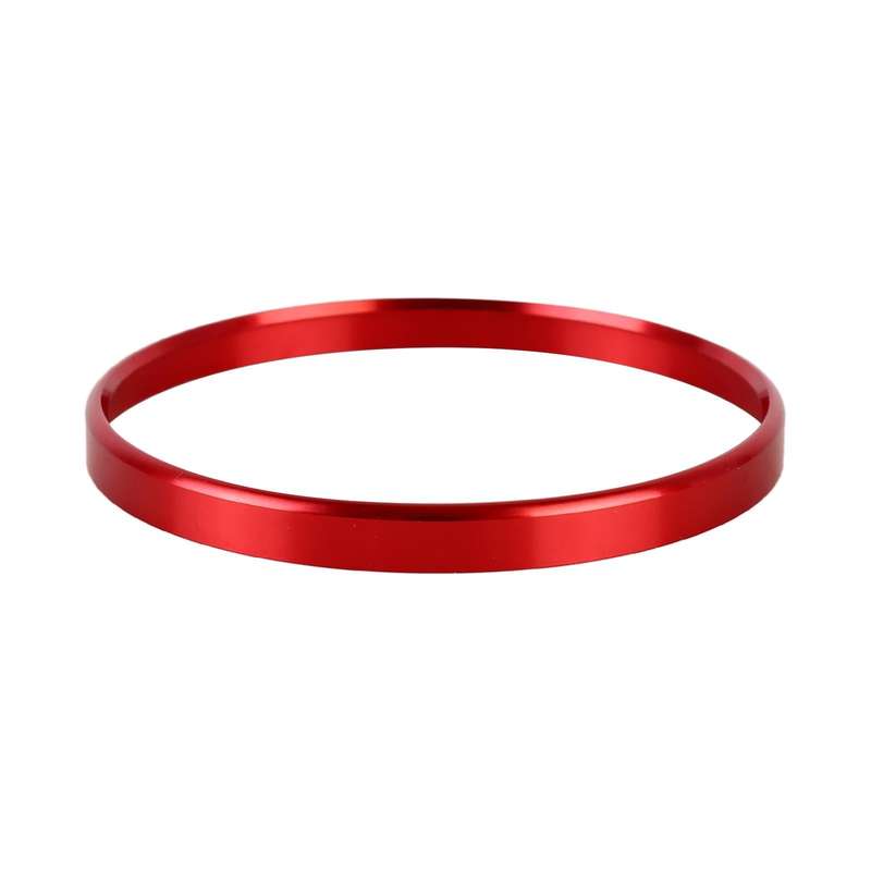 Car Headlight Switch Decorative Ring for Volkswagen Golf (Red)