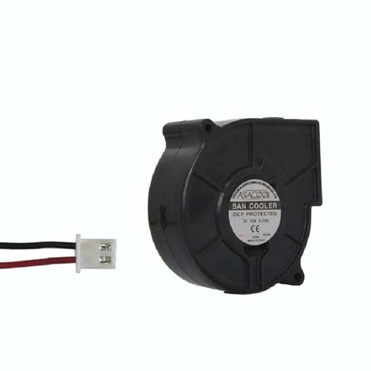 ASIACOOL Silent Turbo Blower Fan, Specification:7530 12V