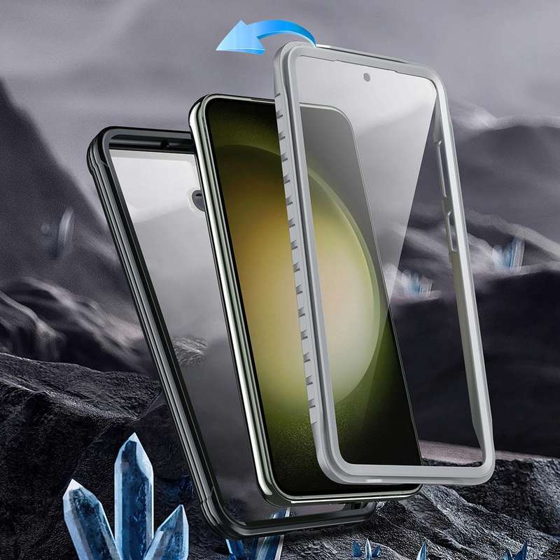 For Samsung Galaxy S23 FE 5G Life Waterproof Rugged Phone Case(Black)