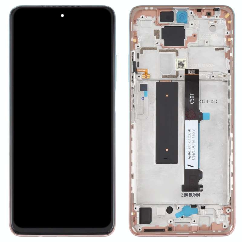 Original LCD Screen and Digitizer Full Assembly with Frame for Xiaomi Redmi Note 9 Pro 5G / Mi 10...