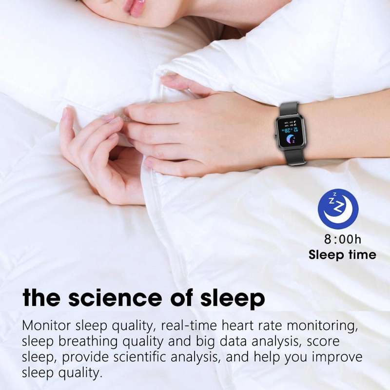 S6 TWS Earphone 1.91 inch Smart Bracelet Support Bluetooth Call / Health Monitoring(Black)