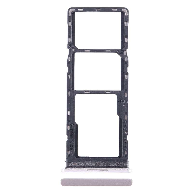 For Tecno Pop 7 Pro BF7 SIM Card Tray + SIM Card Tray + Micro SD Card Tray (Gold)