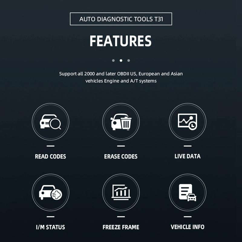 T31 OBD2 Car Fault Diagnosis Tool Fault Analyzer