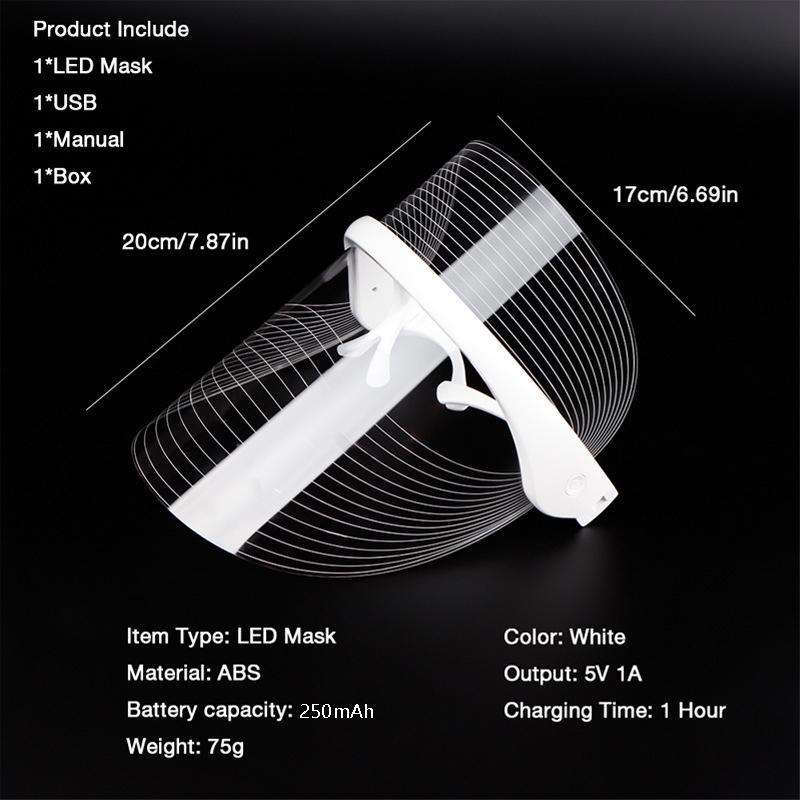 LED IPL Photon Beauty Skin Rejuvenation Instrument, Specification: 908 Seven Color(White)