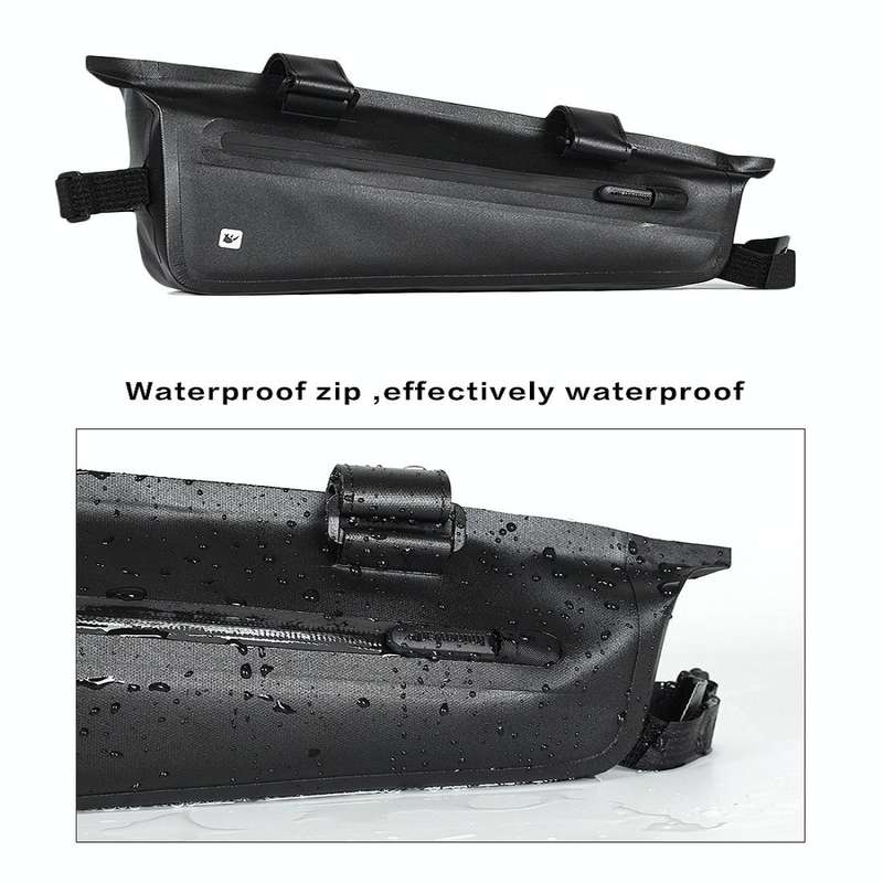 Rhinowalk Bicycle Front Beam Triangle Bag TPU Waterproof Mountain Road Bike Long-distance Riding ...