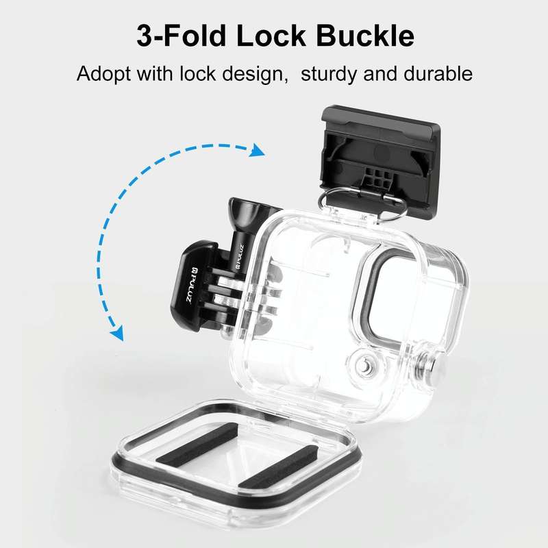 For GoPro Hero11 Black Mini PULUZ 40m Waterproof Housing Protective Case with Buckle Basic Mount ...