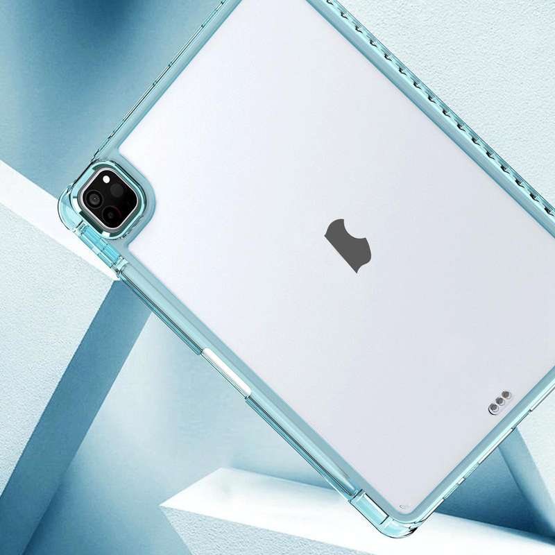 For iPad Pro 11 2022 / 2021 / 2020 Clear Acrylic Shockproof Tablet Case(White)
