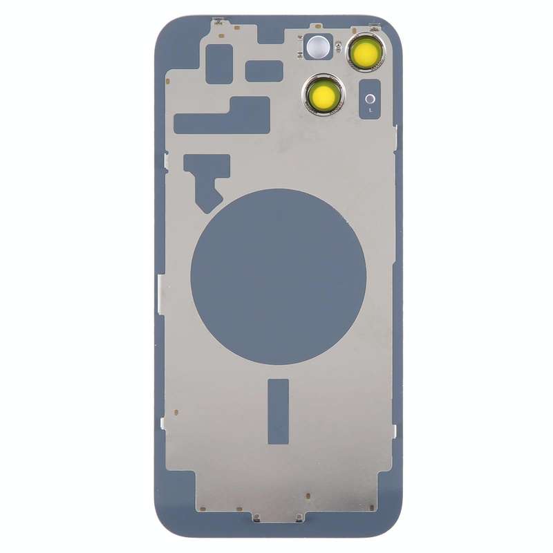 Glass Battery Back Cover with Holder for iPhone 14(Purple)