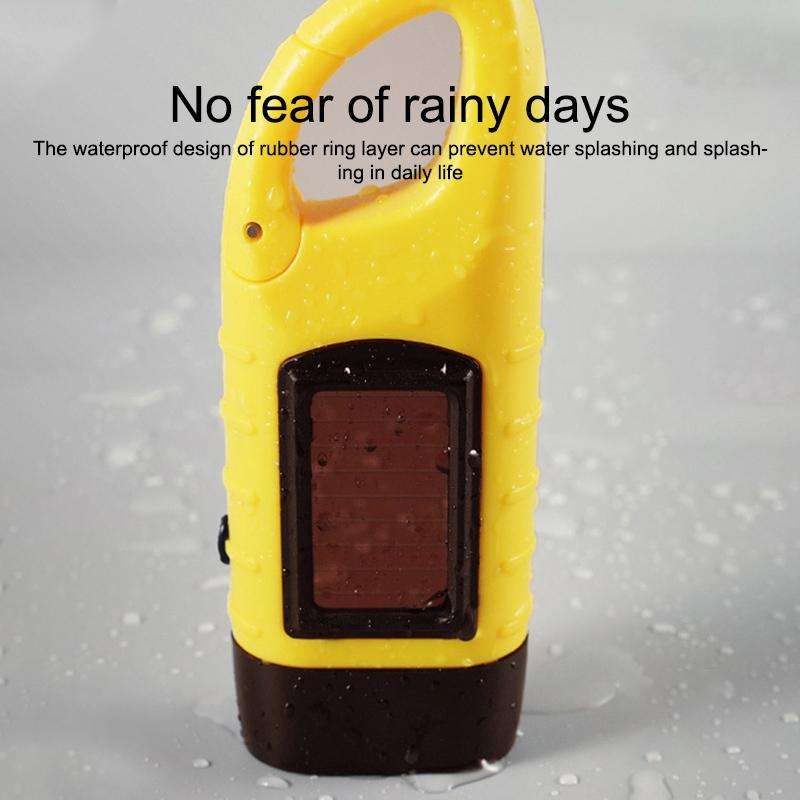 AOTU AT5503 Outdoor Solar Hand-Crank Power Emergency LED Flashlight(Army Green)