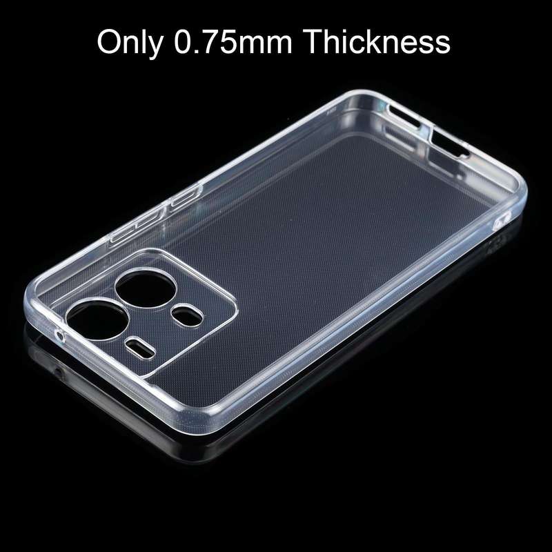 For vivo V25 Ultra-thin Transparent TPU Phone Case
