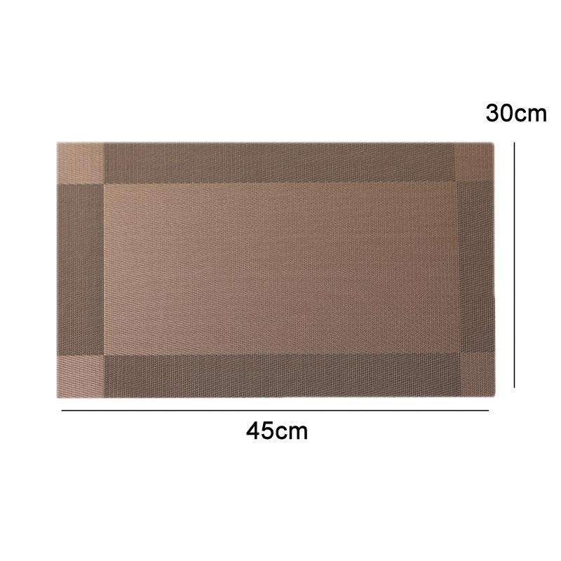 PVC Heat-insulating Non-slip Table Mat(Black)